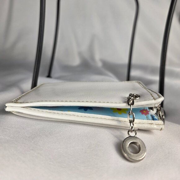 Buxton White patent leather and multicolor daisy ID wallet - Picture 7 of 9